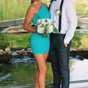 Superdown Teal Cocktail Dress